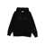 MSGM Msgm Black Hoodie In Cotton With Logo Black