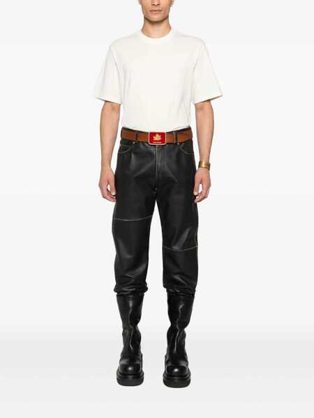 Tricouri MSGM Msgm Ivory Cotton T-Shirt WHITE Barbati (BM 18796044) 2