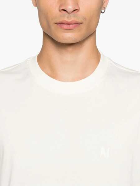 Tricouri MSGM Msgm Ivory Cotton T-Shirt WHITE Barbati (BM 18796044) 4