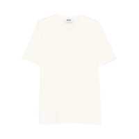 Tricouri Msgm Ivory Cotton T-Shirt Barbati