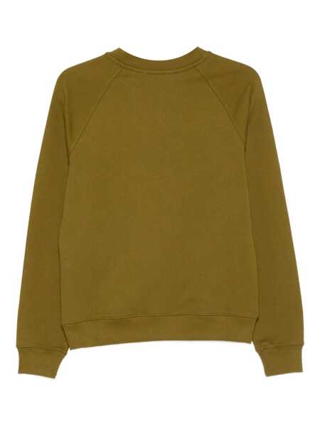 Pulovere MSGM Msgm Cotton Crewneck Sweatshirt With Logo GREEN Femei (BM 18796053) 2