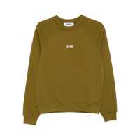 Pulovere Msgm Cotton Crewneck Sweatshirt With Logo Femei
