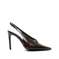 Balerini Guglielmo Rotta Brown Calfskin Slingbacks Femei