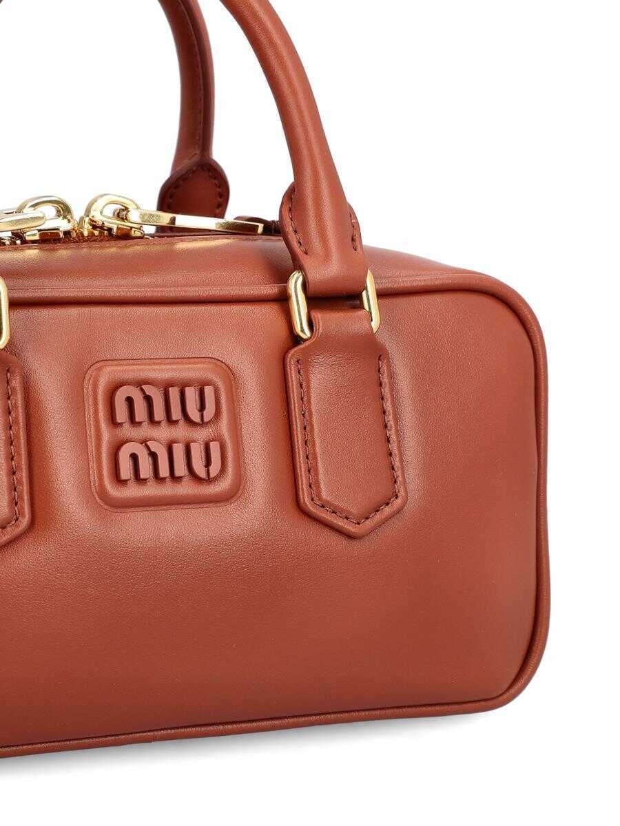 Genti de mana Miu Miu Miu Miu Bags RUST Femei (BM 18796272) 4