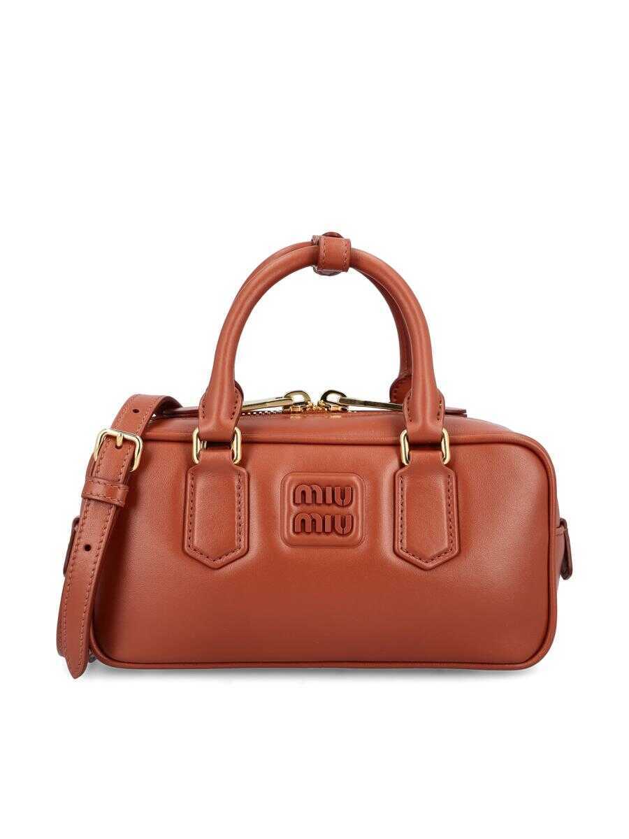 Genti de mana Miu Miu Miu Miu Bags RUST Femei (BM 18796272) 1