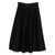 Alberta Ferretti Alberta Ferretti Black Wool Blend Pleated Midi Skirt Black