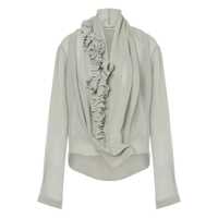 Bluze Alberta Ferretti V-Neck Blouse With Ruches Femei