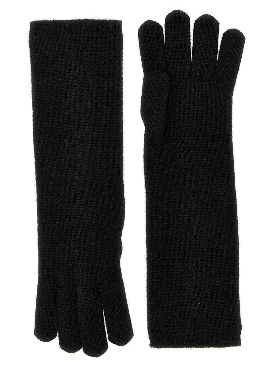Manusi Max Mara Max Mara Alaggio Gloves Black Femei (BM 18796920) 1