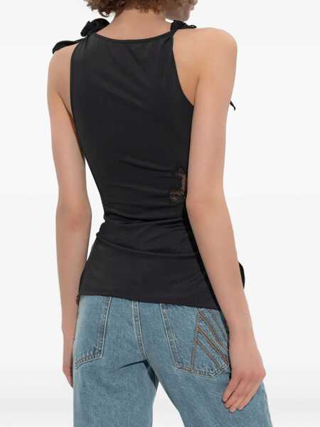 Topuri COPERNI Coperni Top With Knots And Lace Inserts Black Femei (BM 18797346) 4