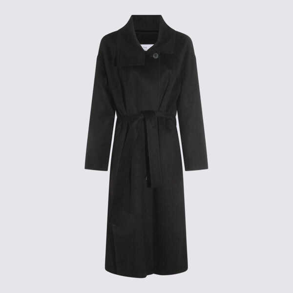 Paltoane The Dynamis Studio The Dynamis Studio Dark Grey Wool Coat Black Femei (BM 18797580) 1