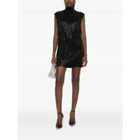 Rochii Emporio Armani Wool Blend Mini Dress Femei