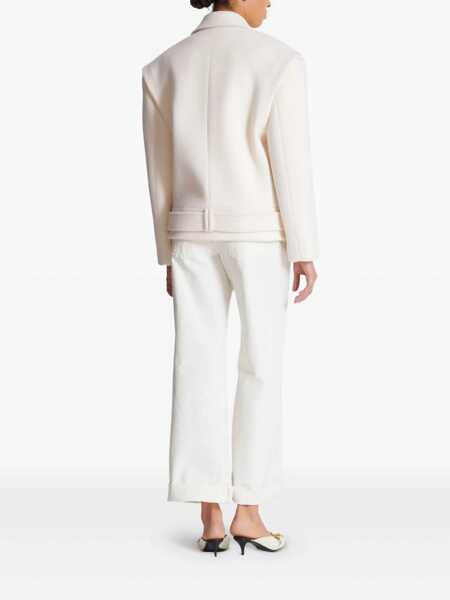 Geci Balmain Balmain Double-Breasted Coat WHITE Femei (BM 18798063) 4