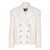 Balmain Balmain Double-Breasted Coat WHITE