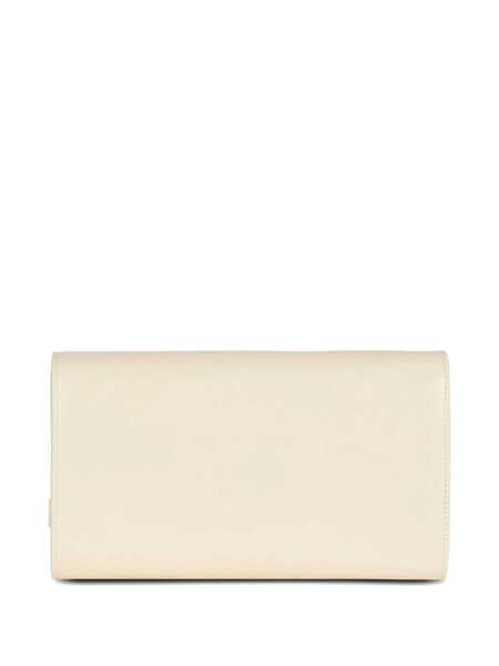Portofele Balmain Balmain Shuffle Wallet On Chain WHITE Femei (BM 18798144) 4