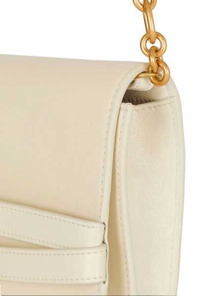 Portofele Balmain Balmain Shuffle Wallet On Chain WHITE Femei (BM 18798144) 5