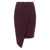 Elisabetta Franchi Elisabetta Franchi Asymmetric Crepe Skirt With Jewel Detail Red