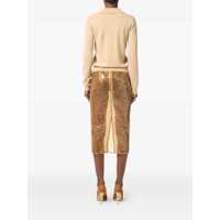 Fuste Elisabetta Franchi Dama - Fuste Elisabetta Franchi Elisabetta Franchi Sequin Skirt Beige Femei (BM 18798438) - B-mall.ro