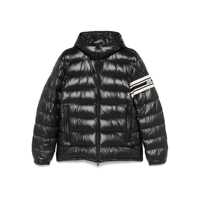 Geci de iarna Moncler Black 'Landre' Down Jacket With Hood Barbati