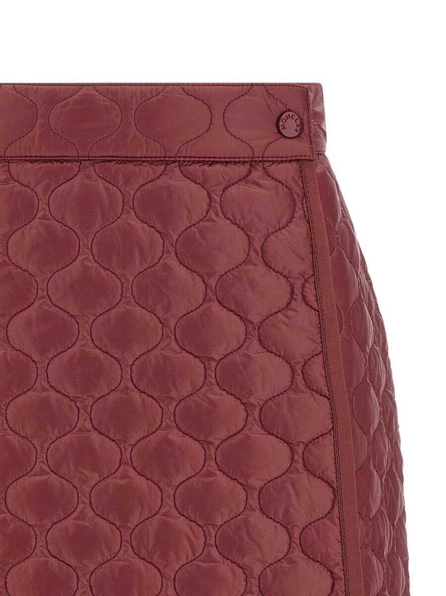 Fuste Moncler Moncler Square Quilting Skirt Red Femei (BM 18798888) 3