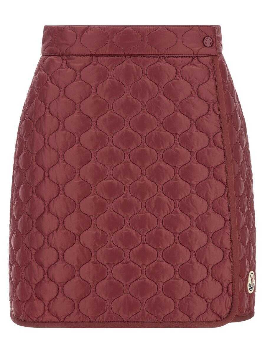 Fuste Moncler Moncler Square Quilting Skirt Red Femei (BM 18798888) 1