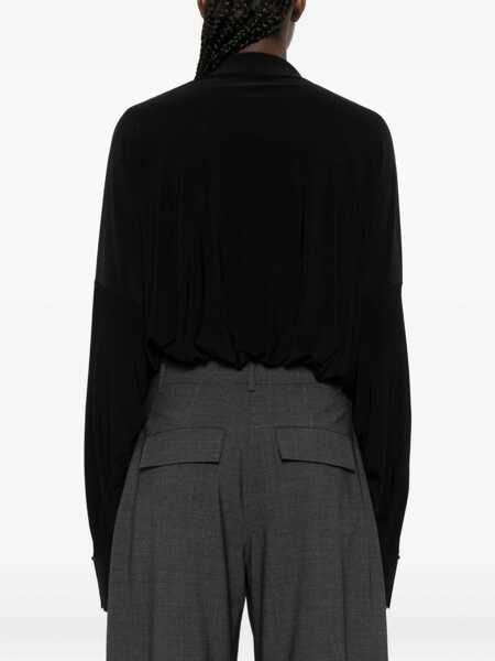 Body-uri NORMA KAMALI Norma Kamali Long Sleeve Bodysuit Black Femei (BM 18798894) 3