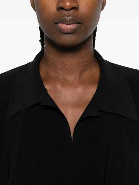 Body-uri NORMA KAMALI Norma Kamali Long Sleeve Bodysuit Black Femei (BM 18798894) 4