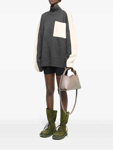 Pulovere JW Anderson JW Anderson Jw Anderson Sweater With Contrast Pocket GREY Femei (BM 18798936) 2