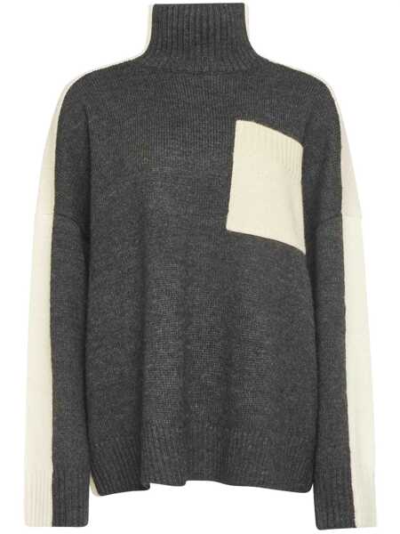 Pulovere JW Anderson JW Anderson Jw Anderson Sweater With Contrast Pocket GREY Femei (BM 18798936) 1
