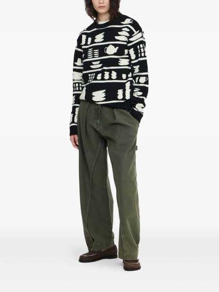 Pulovere JW Anderson JW Anderson Jw Anderson Sweater With Pattern Black Femei (BM 18798939) 2