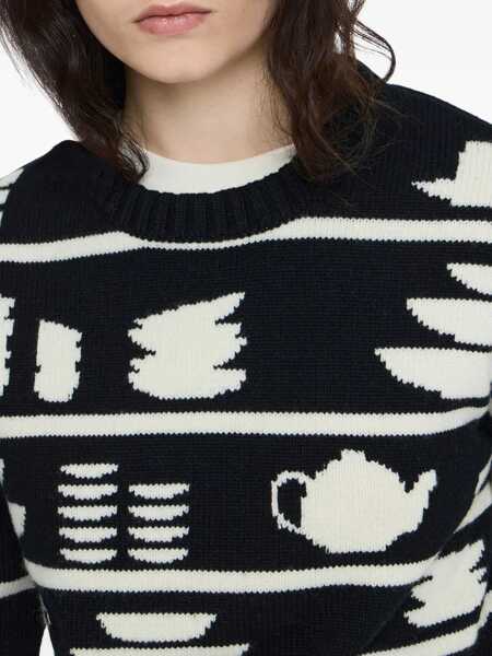 Pulovere JW Anderson JW Anderson Jw Anderson Sweater With Pattern Black Femei (BM 18798939) 3