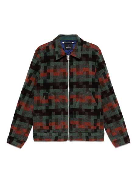 Geci Paul Smith Paul Smith Geometric Zip-Up Jacket MULTICOLOUR Barbati (BM 18799128) 1
