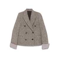 Geci Brunello Cucinelli Wool And Silk Jacket Femei