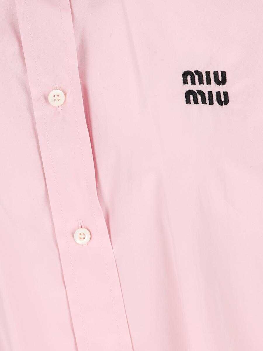 Camasi Miu Miu Miu Miu Shirts PINK Femei (BM 18799245) 4