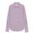 XACUS Xacus Perla Striped Shirt In Purple And White Cotton ROSSO E BIANCO