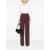Elisabetta Franchi Elisabetta Franchi Burgundy High-Waist Trousers Red