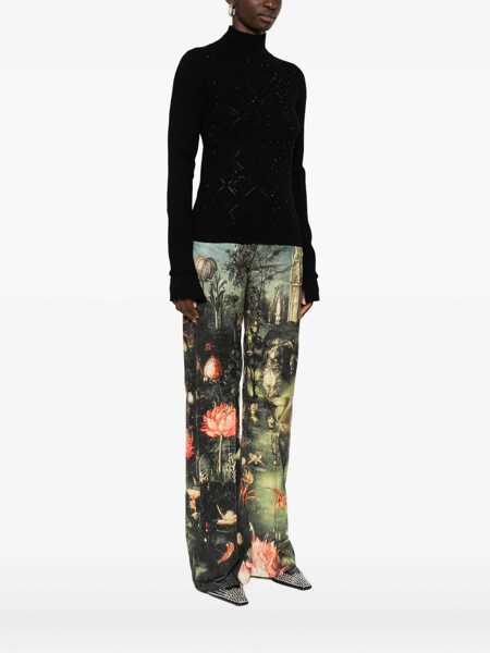 Pulovere Blumarine Blumarine Geometric Turtleneck Sweater Black Femei (BM 18799740) 3