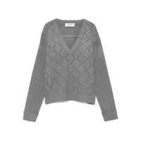 Pulovere Blumarine Geometric V-Neck Sweater Femei