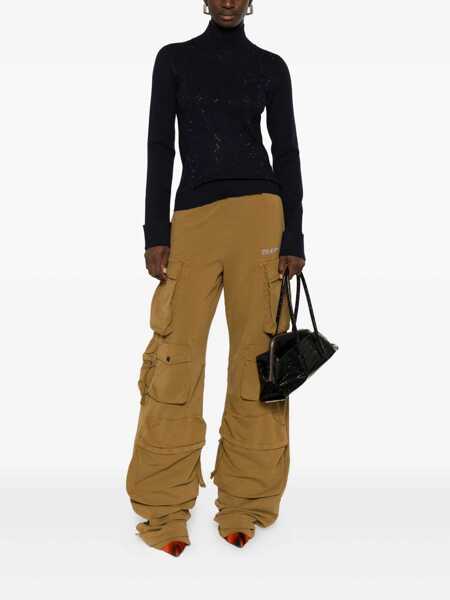 Pulovere Blumarine Blumarine Geometric Turtleneck Sweater BLUE Femei (BM 18799767) 2