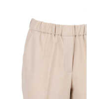 Imbracaminte Dama pagina 88 - Pantaloni casual ANTONELLI Antonelli Pants Beige Femei (BM 18799836) - B-mall.ro