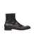 MM6 Maison Margiela MM6 Maison Margiela Black Leather Square-Toe Ankle Boots Black