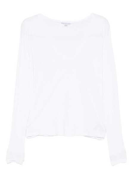 Topuri James Perse James Perse T-Shirts And Polos WHITE Femei (BM 18800775) 1