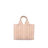 Genti de mana Chloe Woody Small Leather Tote Bag Femei