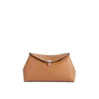 Genti de mana TOTEME TOTÊME Toteme T-Lock grained-leather clutch Bag