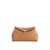 TOT&Ecirc;ME Toteme T-Lock grained-leather clutch Bag Brown