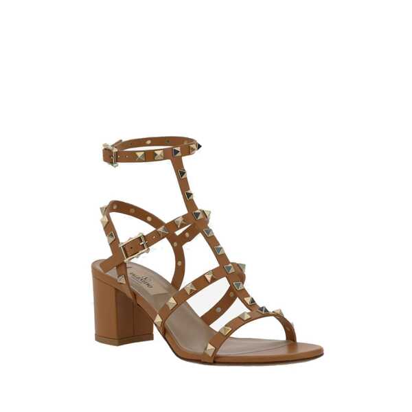 Sandale Valentino Garavani Valentino Garavani Rockstud Sandals Brown Femei (BM 18801000) 2