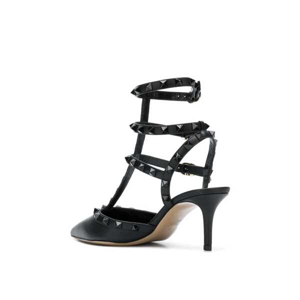 Pantofi cu toc Valentino Garavani Valentino Garavani Patent Rockstud Pumps Black Femei (BM 18801009) 3