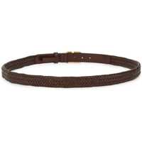 Accesorii pentru Barbati - Curele Valentino Garavani Vlogo Signature Weave Belt DARK BROWN Barbati (BM 18801256) - B-mall.ro