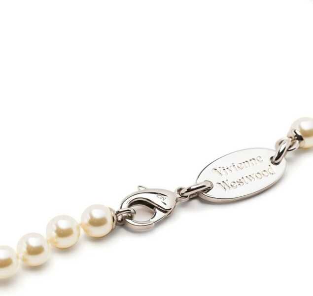 Coliere Vivienne Westwood Stuart Necklace With Swarowski Pearls SILVER Femei (BM 18801271) 3