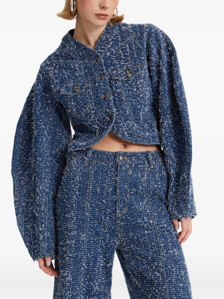 Sacouri office ROTATE Birger Christensen Round Sleeve Jacket BLUE Femei (BM 18801358) 4