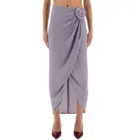 Fuste casual Asymmetrical Skirt With Dictation Femei